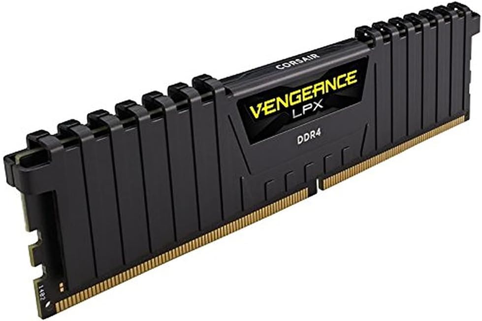 CORSAIR Vengeance LPX 64GB (4x16GB) DDR4 3200 (PC4-25600) C16 1.35V Desktop Memory – Black