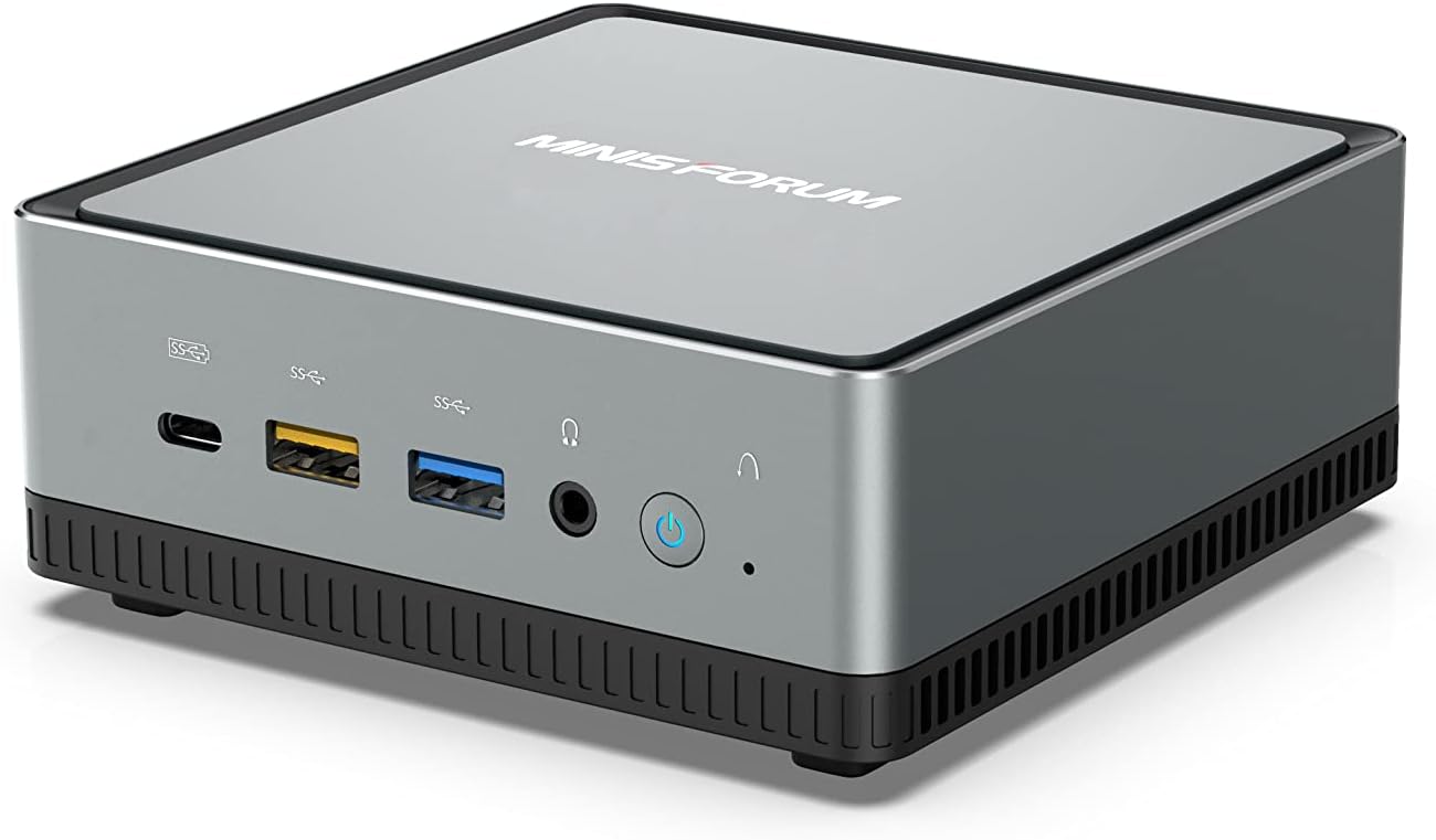 MINISFORUM Mini PC AMD Ryzen 7 3750H UM700 | 16 GB RAM 512 GB PCIe SSD Mini Desktop Computer | Radeon RX Vega 10 Graphics | Dual WiFi BT 5.1 | HDMI/Display/USB-C | 1 X RJ45 | 5X USB Ports