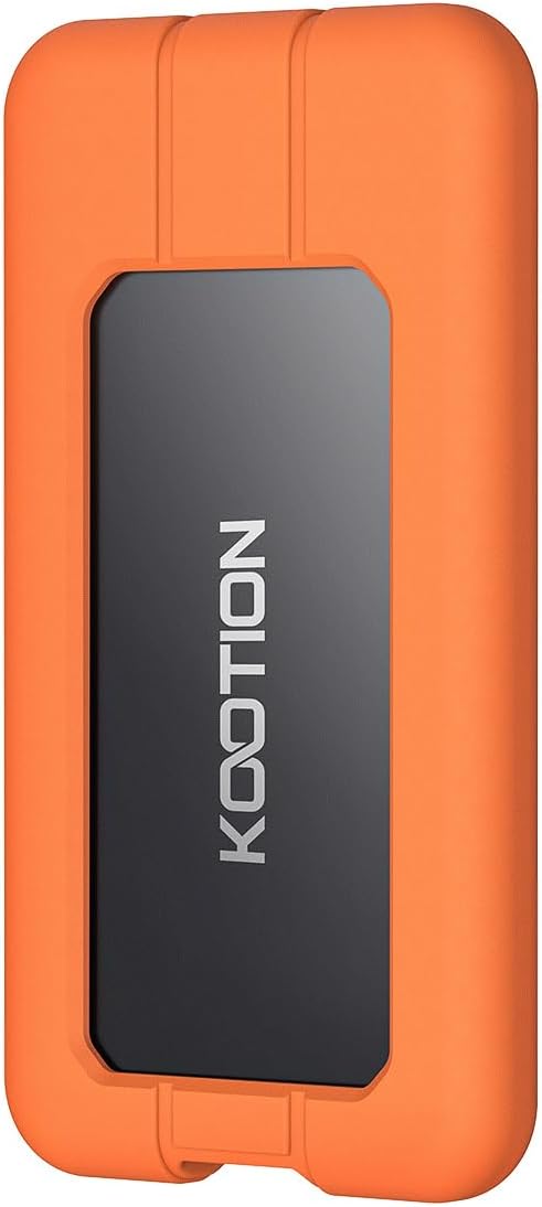 KOOTION Portable SSD 1TB USB-C Up to 2000MB/s USB 3.2 External SSD USB 3.2 Gen 2×2 Portable Solid State Drive with Protective Case Shockproof Waterproof Type-C External Solid State Drive for PC/Mac