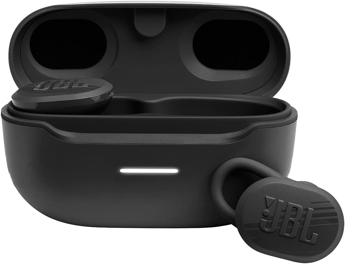 JBL Endurance Race TWS – Waterproof true wireless active sport earbuds, JBL Pure Bass Sound, Up to 30 hours of battery life, IP67 Waterproof and Dustproof, Ambient Aware & TalkThru (Black)