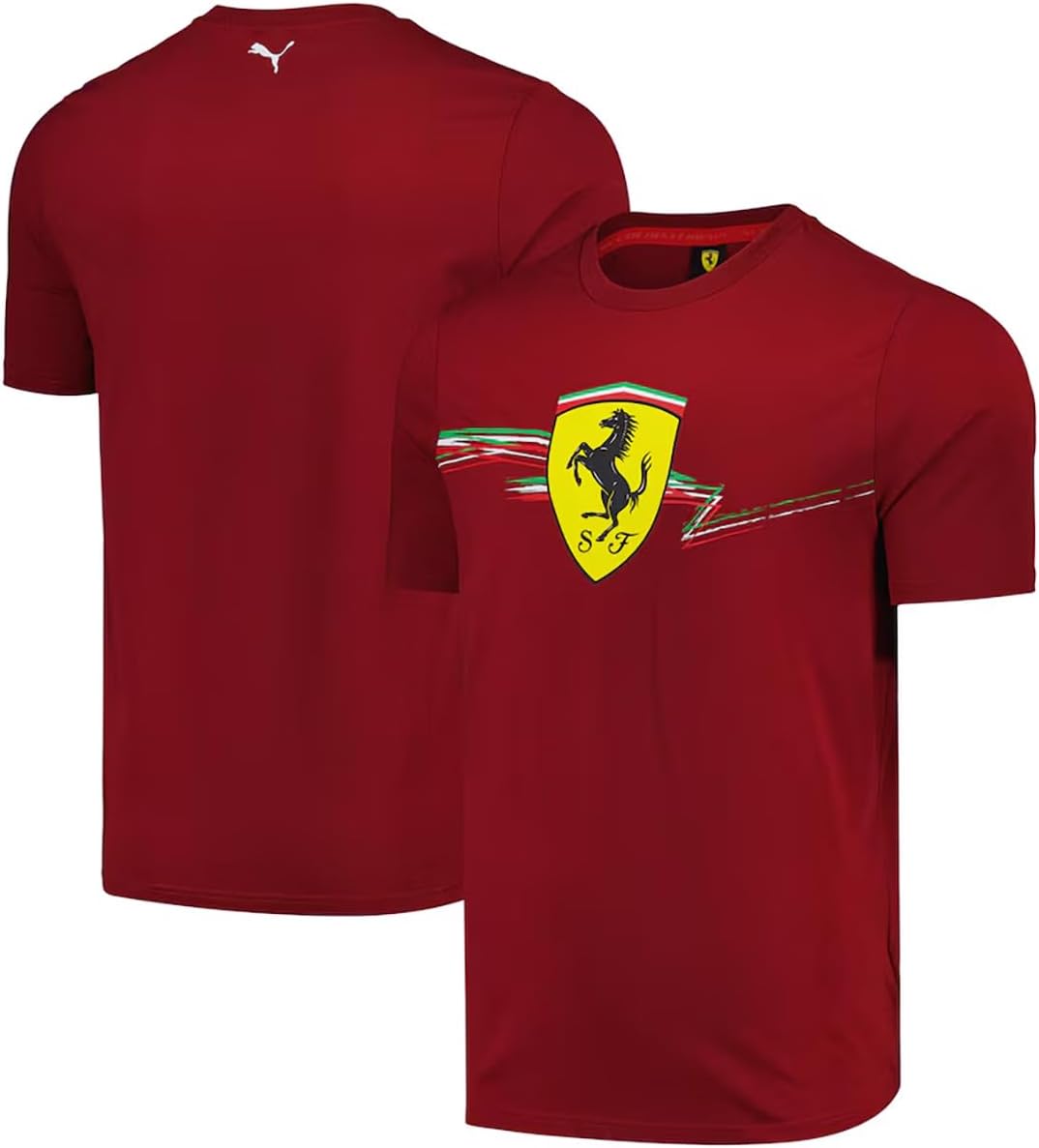 PUMA Scuderia Ferrari Race Big Shield Tee Intense Red