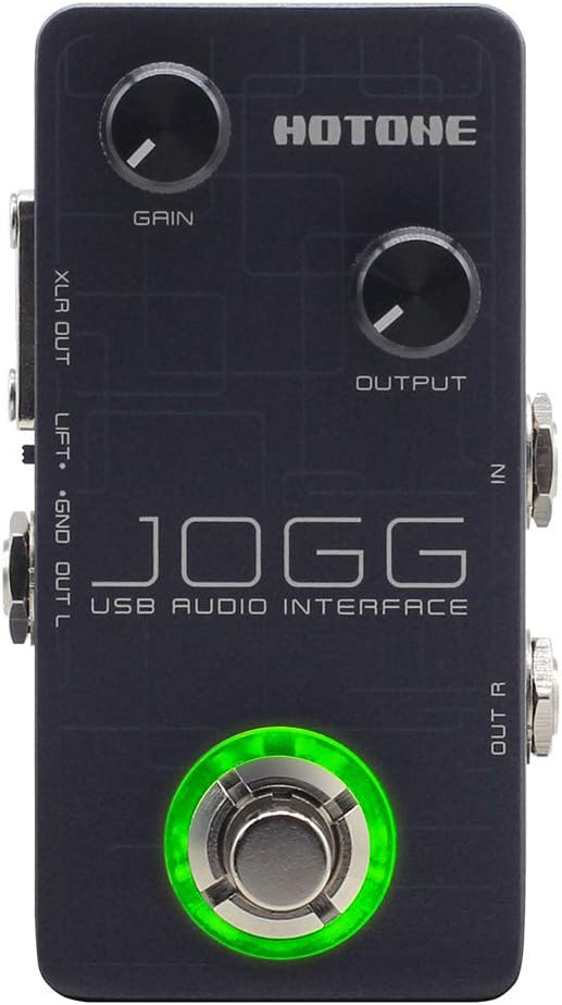 Hotone Jogg UA-10 USB Audio Interface Pedal For Home Studio Support ASIO