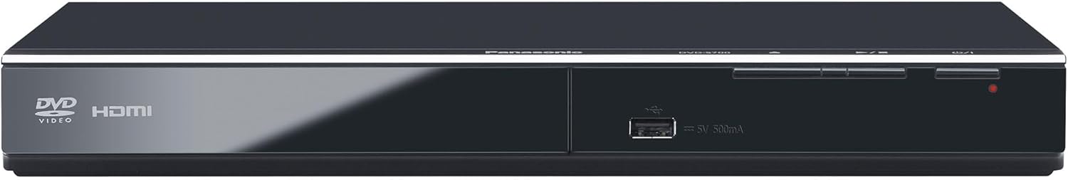 Panasonic DVD Player with Dolby Digital Sound, 1080p HD Upscaling for DVDs, HDMI and USB Connections – DVD-S700 (Black)