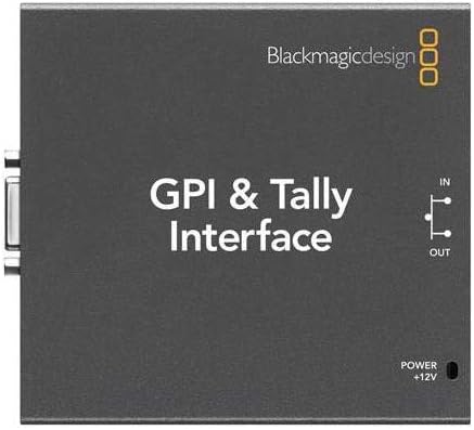 Blackmagic Design GPI and Talley Interface