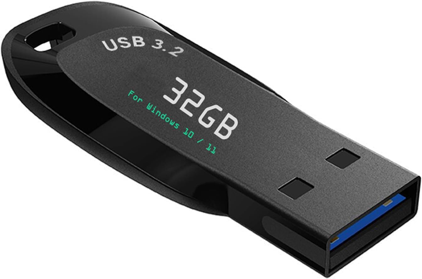 32GB – Bootable Windows 10&11, USB Driver 3.2Gen for Reinstall Windows, Reset Password,Network Drives (WiFi & LAN), Supported UEFI and Legacy, Compatible All Brands