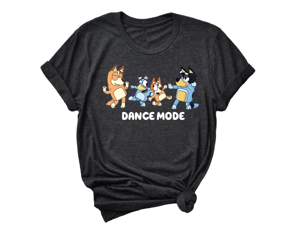 Bluey Dance Mode Shirt, Bluey Shirt, Bluey Dad Shirt, Bluey Mom Shirt, Bluey and Bingo Shirt, Bandit Heeler Dance Mode Shirt, Bluey Family Shirt