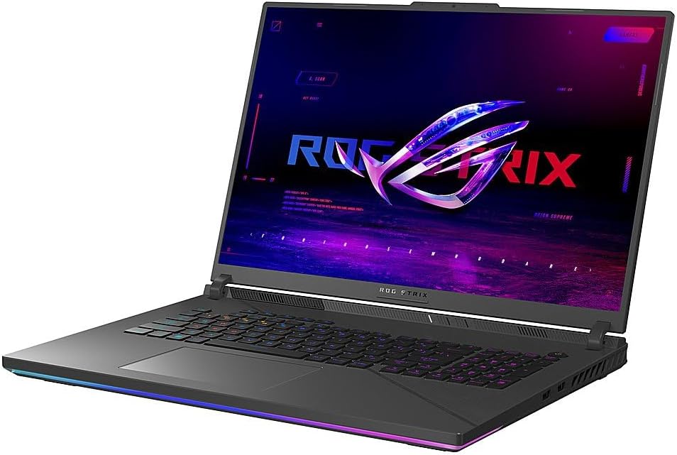 ASUS ROG Strix G18 18″ 240Hz Laptop 16TB SSD 96GB DDR5 RAM Win 11 Pro (Intel 14th Gen Core i9-14900HX Processor Turbo 5.80Ghz, NVIDIA GeForce RTX 4070, 18″ QHD 2560×1600) Gaming Notebook Computer