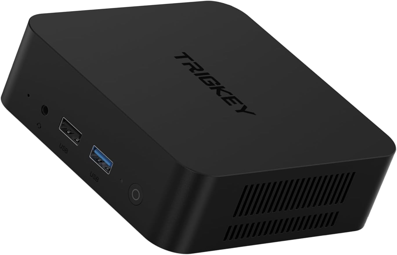 TRIGKEY Mini PC K-N95, Intel N95(up to 3.4GHz), 8GB DDR4 RAM 256GB M.2 SSD, Mini Desktop PC Computer Support Max 4K 60Hz Dual HDMI Display/USB3.2 * 3/WiFi5/BT5.0/Suitable for Home/Office