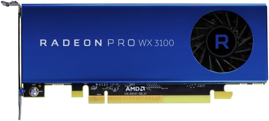 AMD Radeon Pro WX 3100 Graphic Card – 1.22 GHz Core – 4 GB GDDR5 – Half-Length – Single Slot Space Required