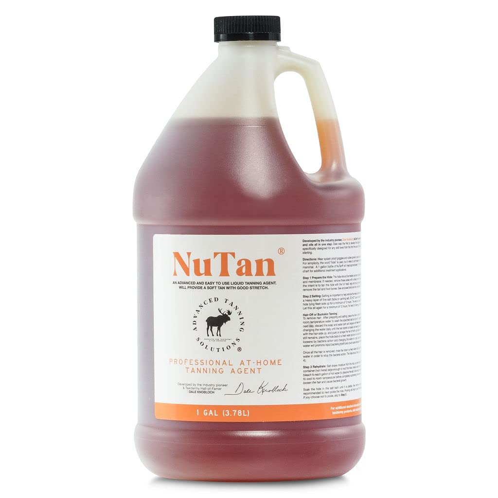 Advanced Tanning Solutions – NuTan 1 Gallon DIY Hide and Fur Tanning Solution – Next Generation At Home Hair-On and Buckskin Tan