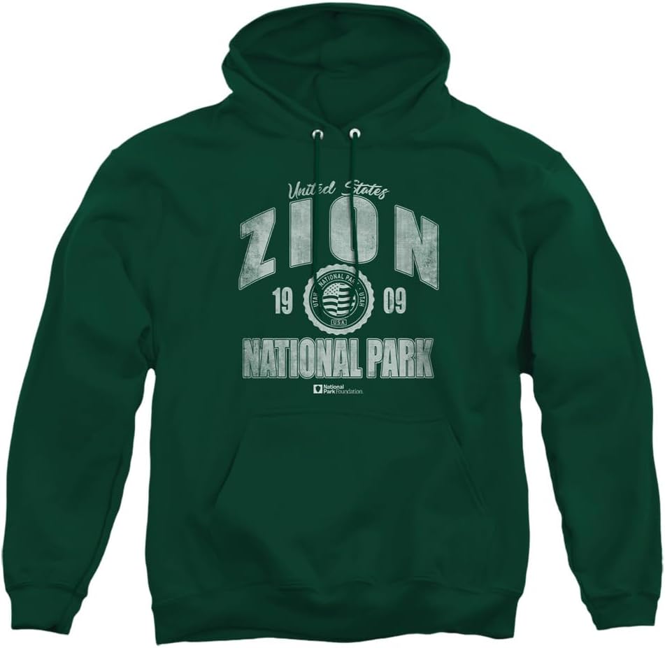 Popfunk Zion National Park Established Date Adult Pull-Over Hoodie