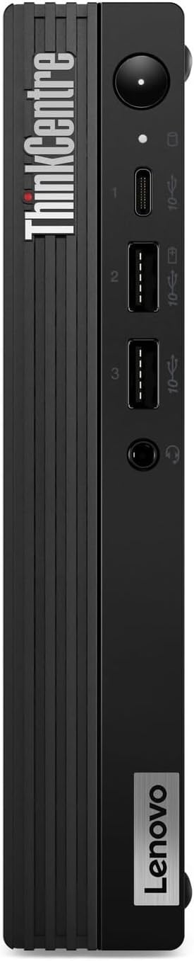 Lenovo ThinkCentre M80q Gen 4 Tiny Desktop PC – 13th Gen Intel Core i5-13500T 14-Core up to 4.60 GHz, 32GB DDR5 RAM, 2TB NVMe SSD + 2TB HDD, Intel UHD Graphics 770, Keyboard & Mouse, Windows 11 Pro