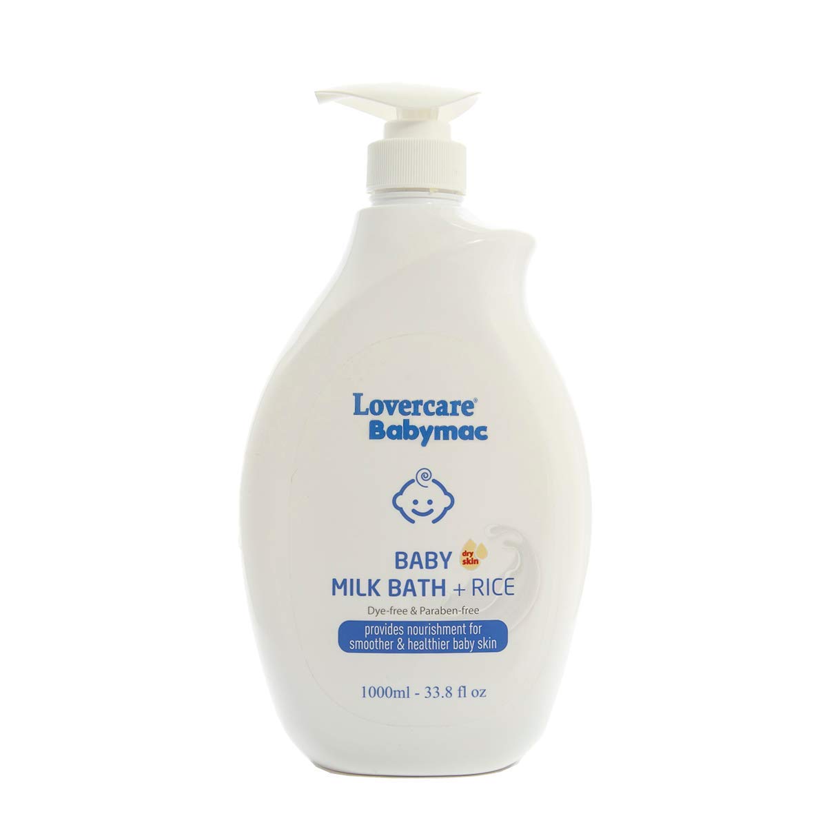 Lovercare Babymac Baby Milk Bath + Rice 33.8 fl oz /1000ml