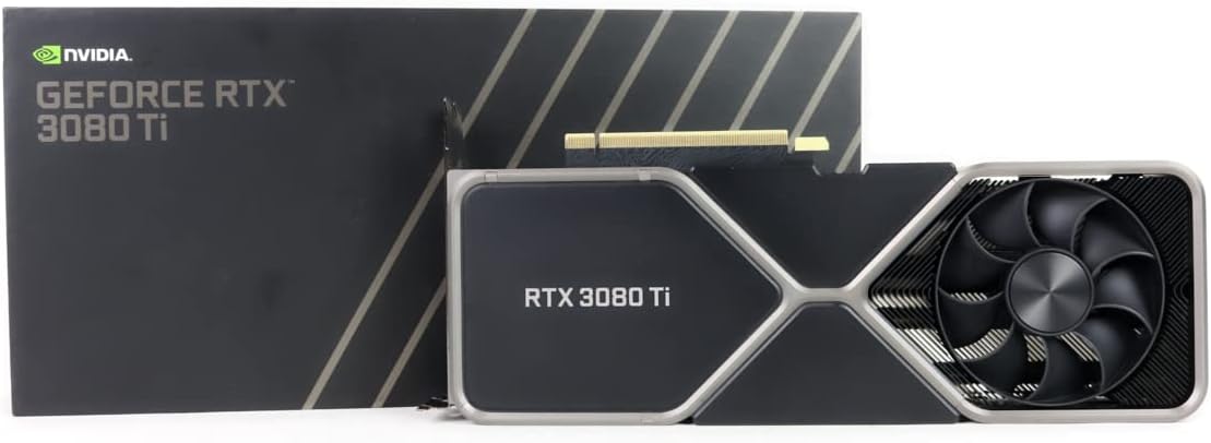 Geforce RTX 3080 Ti 12GB GDDR6X PCI Express 4.0 Graphics Card Titanium and Black