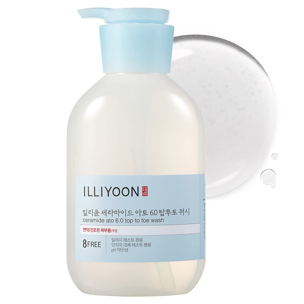 Illiyoon Ceramide Ato 6.0 Top to Toe Wash for baby body wash 500ml, 16.9 Fl Oz