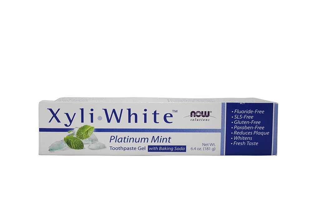 Now Foods, Solutions, XyliWhite, Toothpaste Gel, Platinum Mint, 6.4 oz (181 g)