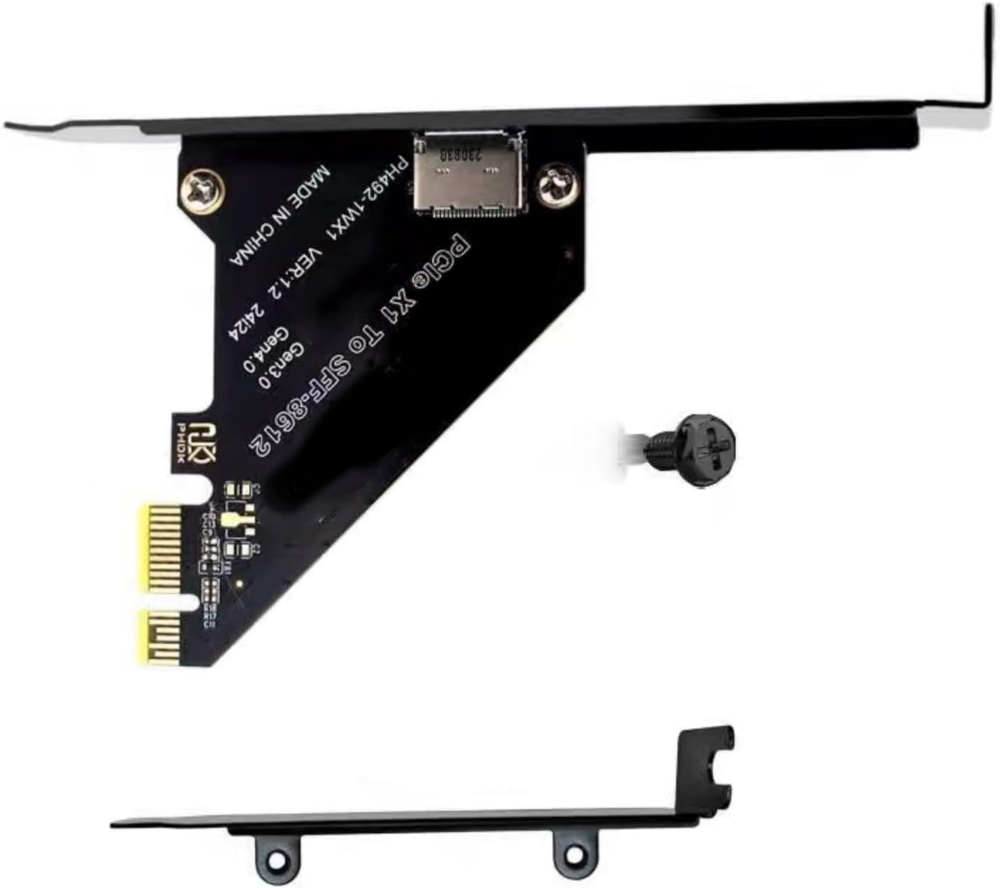 Advanced PCIe 4.0X1X4 to SFF 8612 Host Adapter for SFF8639 Solid Disk with High Data Transfer Rates