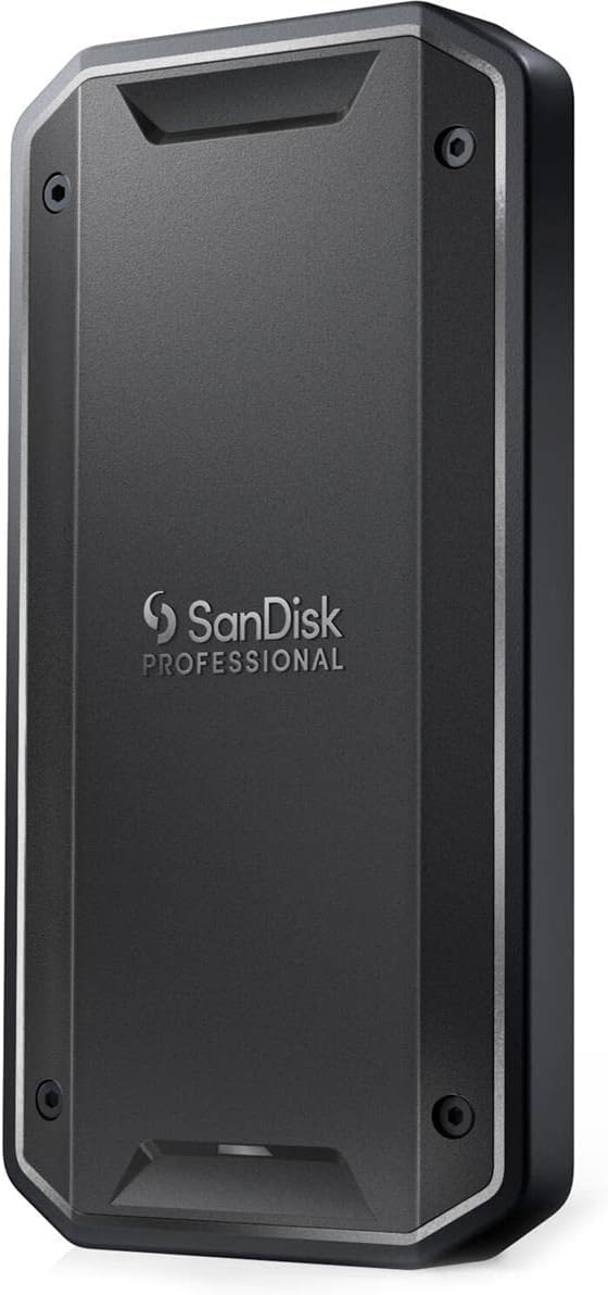 SanDisk Professional 2TB PRO-G40 SSD – Up to 2700MB/s, Thunderbolt 3 (40Gbps), USB-C (10Gbps), IP68 dust/Water Resistance, External Solid State Drive – SDPS31H-002T-GBCND