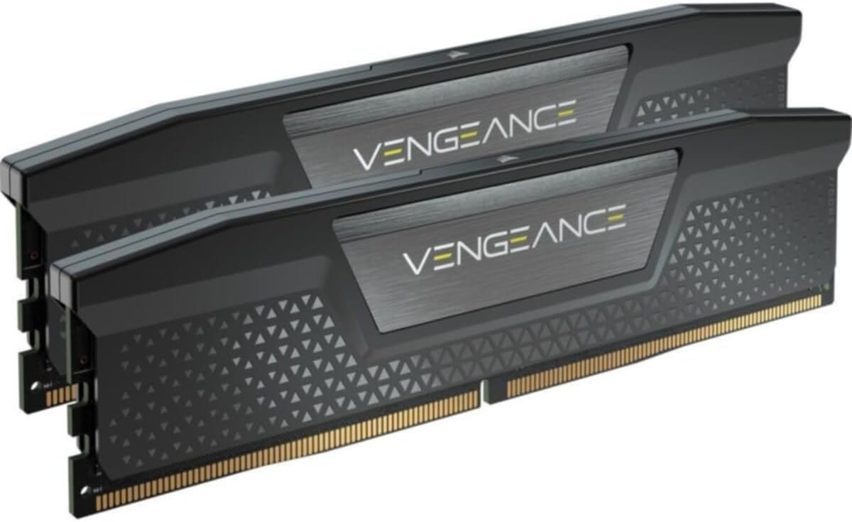 CORSAIR VENGEANCE DDR5 RAM 32GB (2x16GB) 5600MHz CL36-36-36-76 1.25V Intel XMP Desktop Computer Memory – Black (CMK32GX5M2B5600C36)