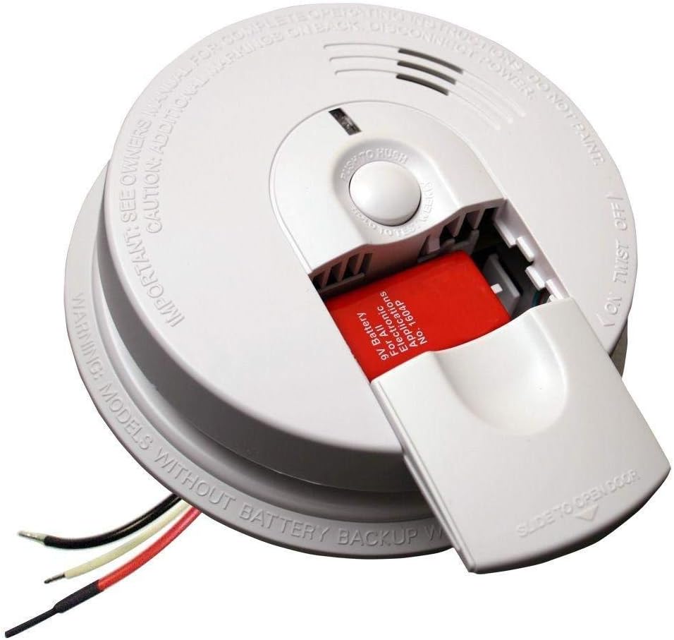 Kidde i4618AC Battery Powered Hardwire Smoke Alarm, 4 Pack