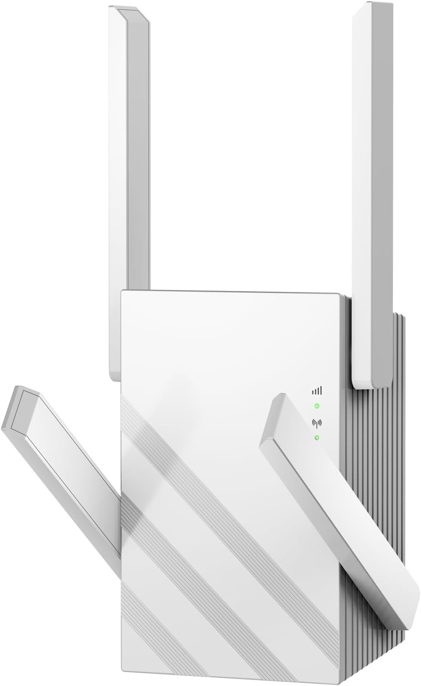 2025 WiFi Extender Internet Booster, WiFi Extender Signal Booster 5GHz/2.4GHz, 1200Mbps WiFi Range Extender, WiFi Extender with Ethernet Port.