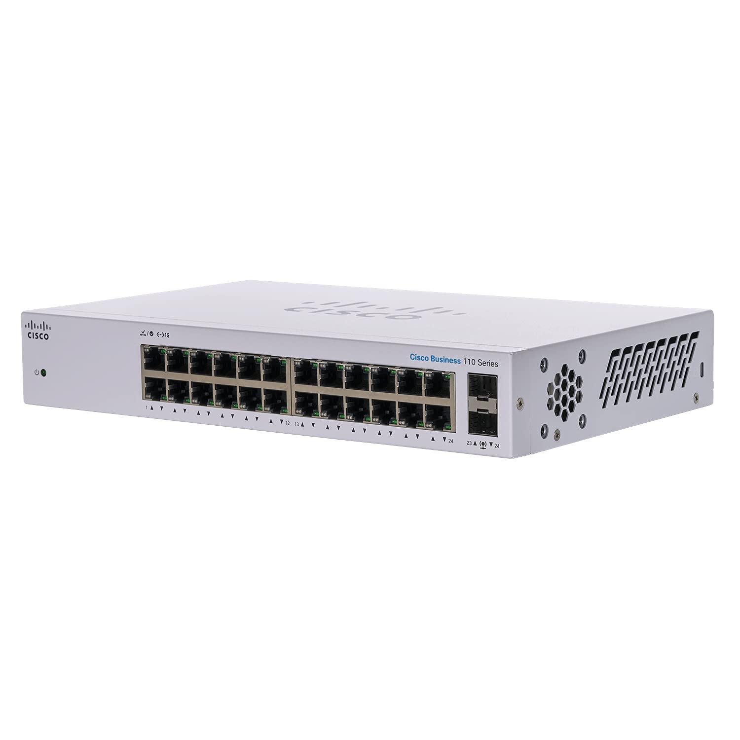 Cisco Systems CBS110-24T-JP Switching Hub, 24-Port, Gigabit PoE Metal Encasing, No Setup, Quiet Fanless, Domestic Authorized Dealer, for Corporates, Limited