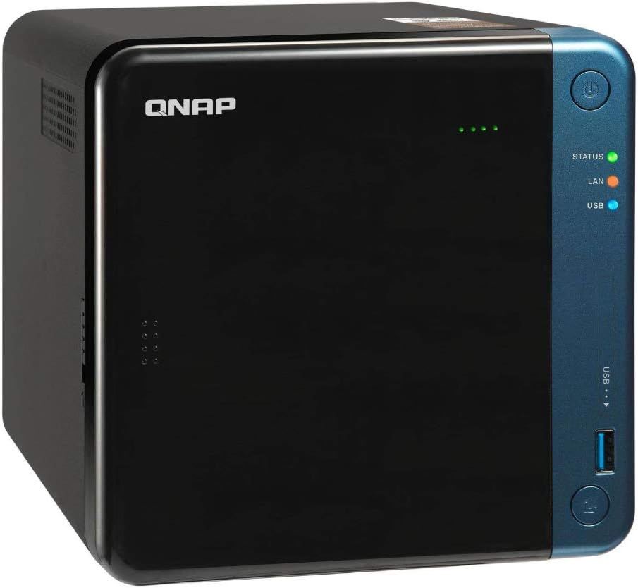 QNAP Turbo NAS TS-453Be NAS Storage System Including Intel J3455 Quad Core CPU, 8GB DDR3L RAM, 8TB HDD Storage, RAID, Intel HD Graphics