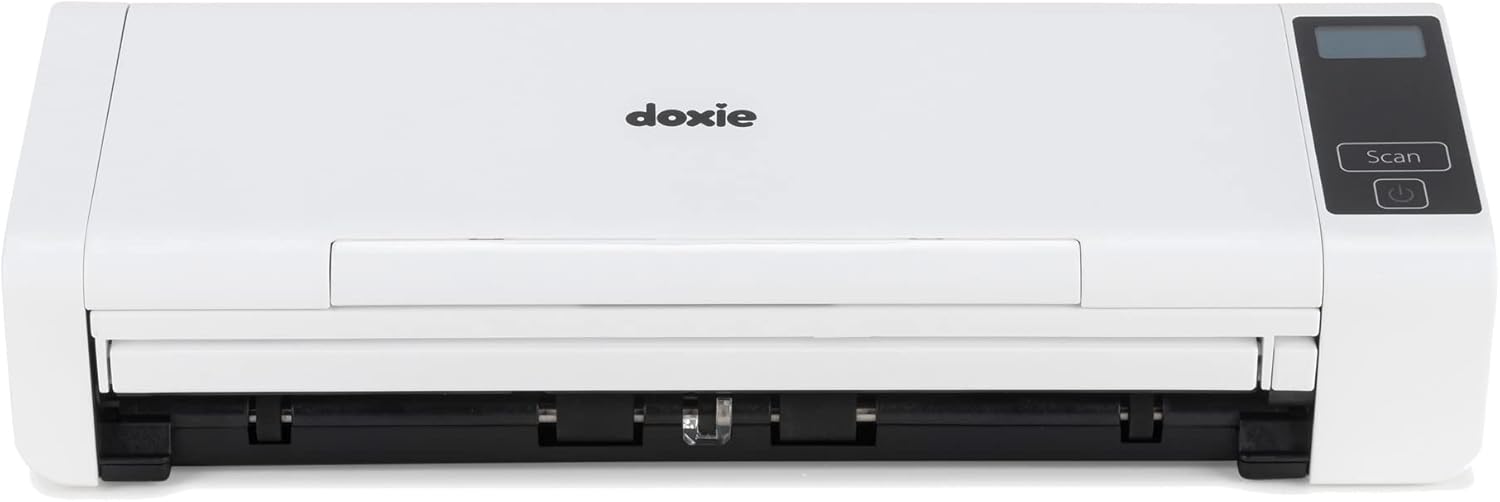 Doxie Pro DX400 – Wired Document Scanner and Receipt Scanner for Home and Office. The Best Desktop Scanner, Small Scanner, Compact Scanner, Duplex Scanner (Two Sided Scanner), for Windows and Mac