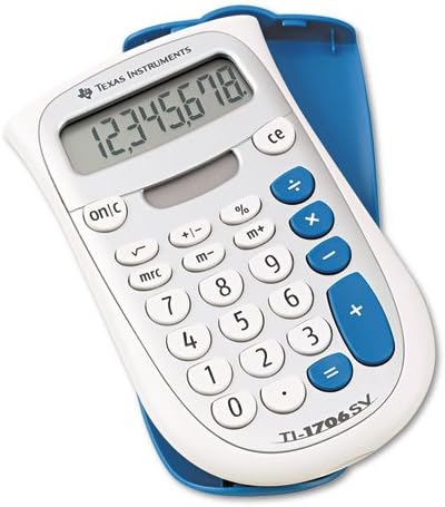 Texas Instruments – TI-1706SV Handheld Pocket Calculator, 8-Digit LCD TI-1706SV (DMi EA