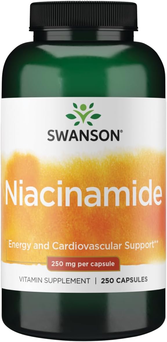 Swanson Niacinamide Carbohydrate Metabolism Joint Health Support 250 Milligrams 250 Capsules