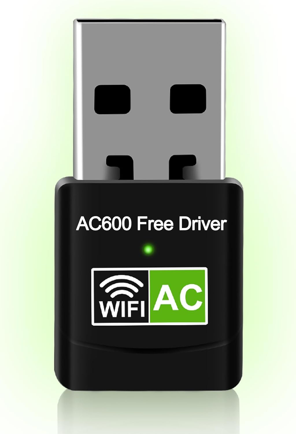 AC600 USB WiFi Adapter for PC, Driver Free Wireless Network Adapter for Desktop Laptop, 5G/2.4G Dual Band High Speed Mini WiFi Dongle Stick, Compatible with Windows 11/10/8.1/8/7/XP/Vista