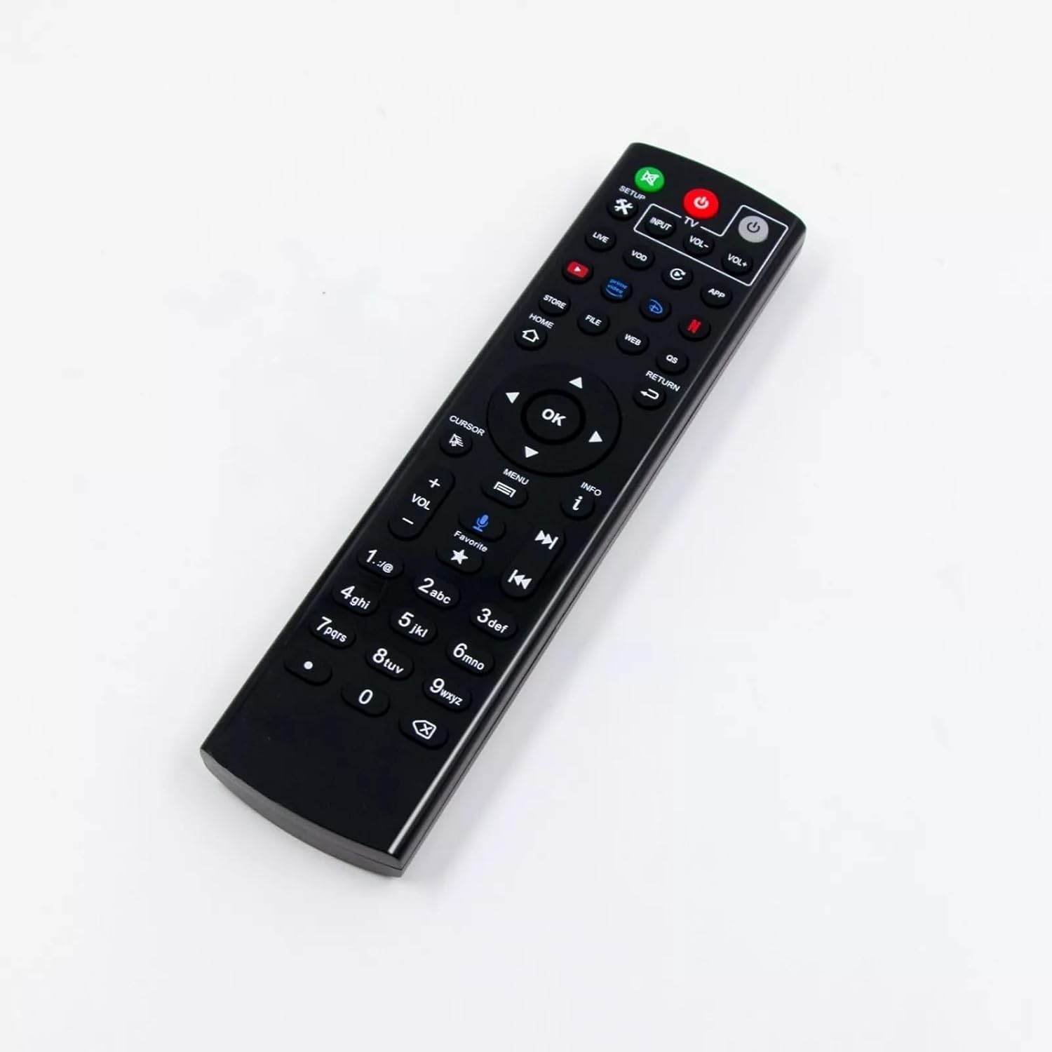 Universal Bluetooth, Voice Command Remote Control Compatible with Super Box S4, S5, S6 Pro, S5 Max, S6 Max, S6 Ultra, Octastream Elite II, MAX IV, Elite Max, Elite X2, and MagaBox MG4 Max