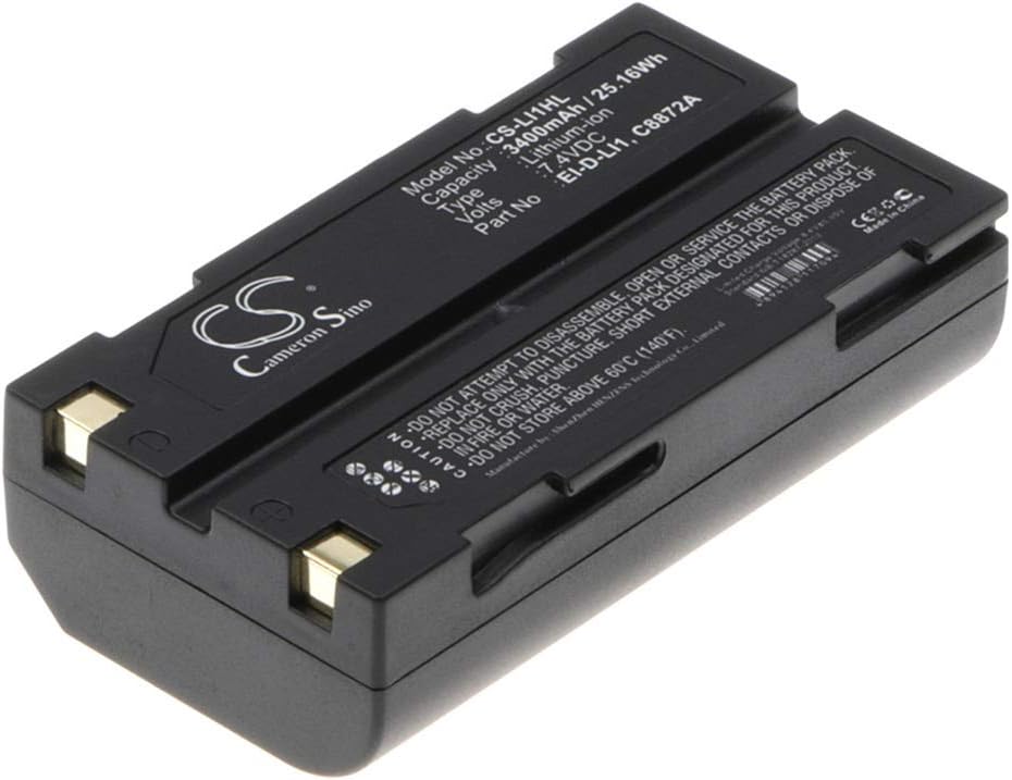 Cameron sino Replacement Battery for Hemisphere S320 S320 GNNS,Li-ion 7.4V 3400mAh/25.16Wh