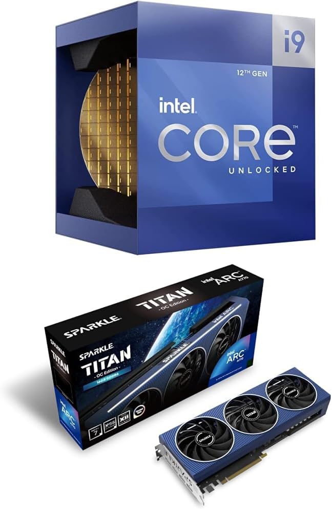 Intel Core i9-12900K Gaming Desktop Processor with Integrated Graphics and 16 (8P+8E) Cores up to 5.2 GHz Unlocked LGA1700 600 Series Chipset 125W + Arc Graphics Card