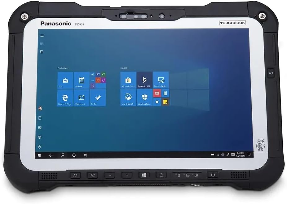 Panasonic Toughbook G2, Fully Rugged FZ-G2, 10.1 In Touch+Digitizer, Intel Core i5-10310U 1.7GHz vPro, 16GB, 512GB Opal NVMe, WiFi, BT, 4G LTE, Dual Pass, 2 Cameras, TPM 2.0, Win 10 Pro