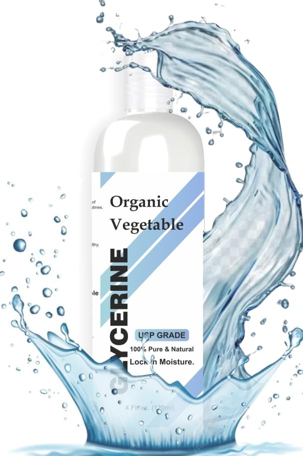 100% Pure & Natural Vegetable Glycerine | For Skin & Hair | Versatile Skin Care, Softening and Moisturizing 4 Fl Oz – 120 ml