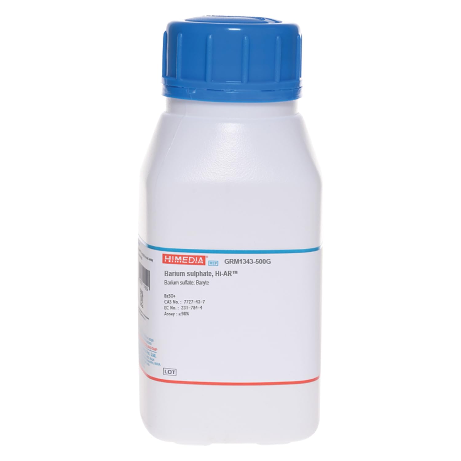 HiMedia GRM1343-500G Barium Sulphate, A.R., 500 g