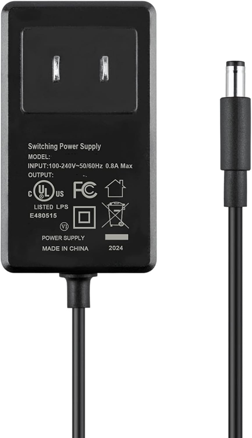 4ft Small AC DC Adapter for QNAP TS-109 Pro Network Attached Storage NAS Power Supply Cord Cable PS Charger Input: 100-240 VAC Worldwide Use Mains PSU