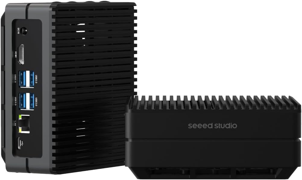 seeed studio NVIDIA Jetson Orin NX 16GB Edge AI Device – reComputer J4012, 4xUSB 3.2, M.2 Key E & Key M Slot, Pre-Installed Jetpack System with NVIDIA Jetpack on 128GB NVMe SSD