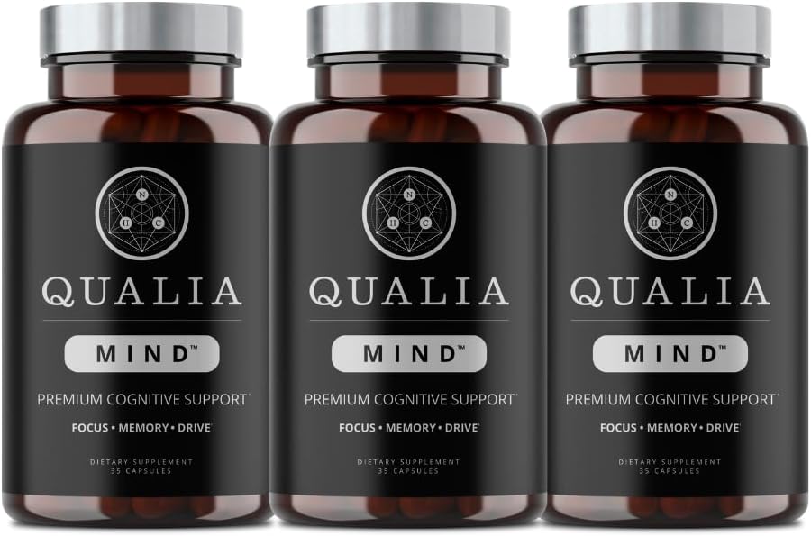 NEUROHACKER COLLECTIVE Qualia Mind Nootropics | Top Brain Supplement Capsule for Memory, Focus, & Concentration with Ginkgo biloba, Alpha GPC, Bacopa monnieri, DHA & More 35 Count