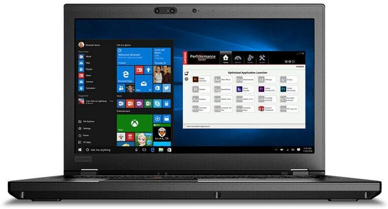 Lenovo Flagship ThinkPad P52 15.6″ FHD LED Backlight Laptop | Intel Core i7 8750H 6-core | 16GB RAM | 512GB SSD | NVIDIA Quadro P1000 | Fingerprint Reader | USB-C | Webcam | Windows 10 Pro