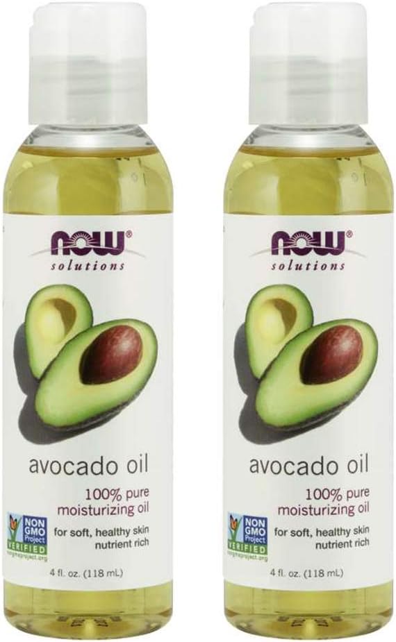 NOW Foods Avocado Oil (Liquid), 4 Ounce Bottles, 2 pk