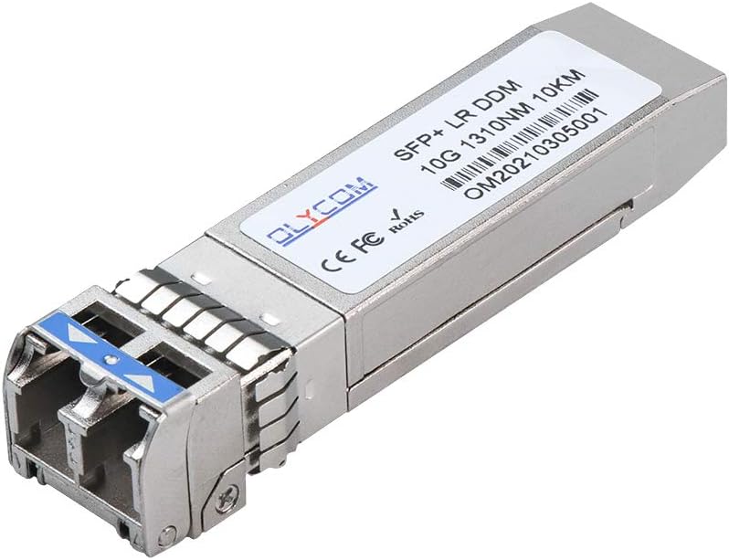 10G SFP+ LC Singlemode 1310nm 10km DDM 10GBase-LR SFP+ Transceiver Compatible for Cisco SFP-10G-LR Ubiquiti UF-SM-10G and Other Open Switches