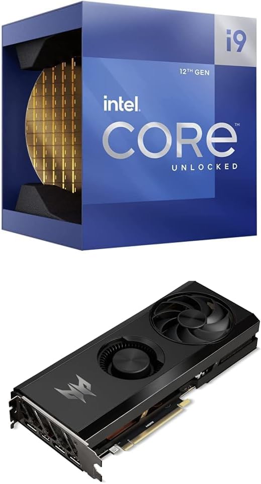 Intel Core i9-12900K Gaming Desktop Processor with Integrated Graphics and 16 (8P+8E) Cores up to 5.2 GHz Unlocked LGA1700 600 Series Chipset 125W + Arc Graphics Card