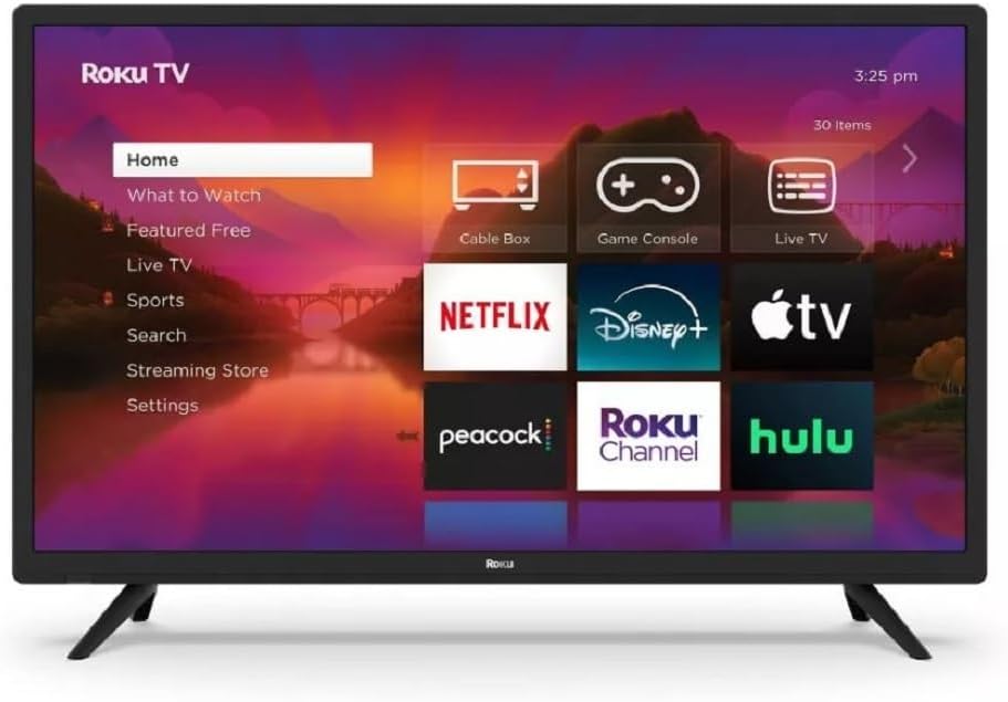 Roku 32″ Select Series 720p HD Smart TV TV Remote, Voice Assistant Built-in, Tv Apps, Wi-Fi, Streaming Capability – 32R2B4 (Renewed)