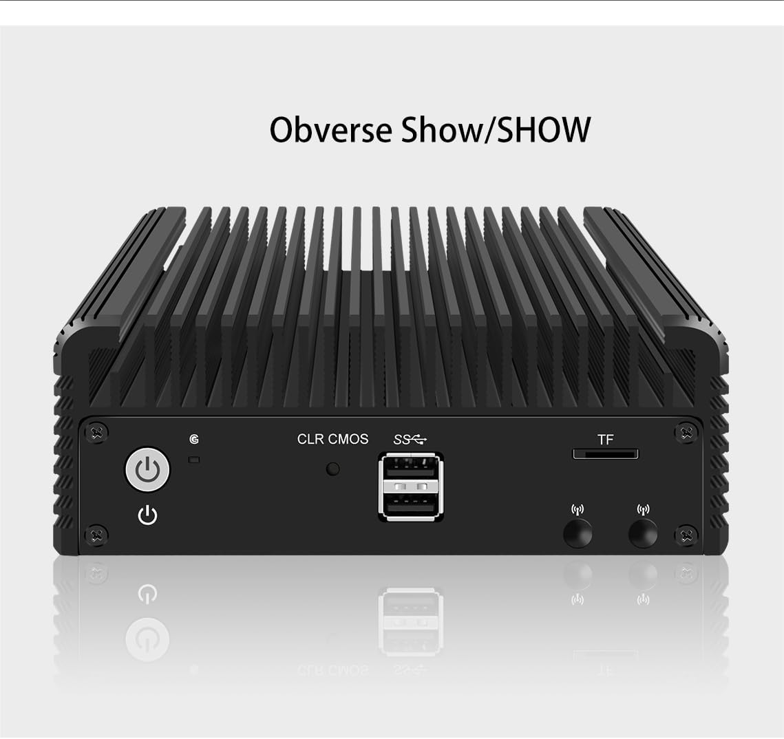 Firewall Appliance Mini PC, Intel Celeron N100 Quad Core 4xIntel I226 2.5G Ethernet VPN Router PC AES-NI HDMI DP