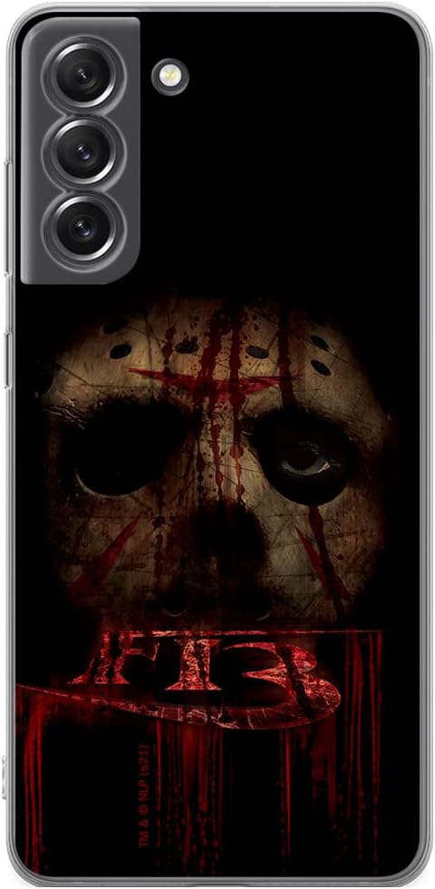 Ert Group Mobile Phone case for Samsung S21 FE Original and Officially Licensed Horror Pattern Friday The 13th 013 optimally adapted to The Shape of The Mobile Phone, case Made of TPU