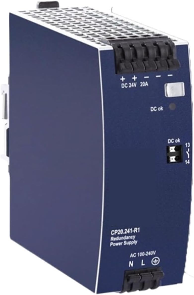 Power Supply with Integrated Decoupling Function CP20.241-R1 24V, 20A, 480W, Single Phase for Data Centers, Industrial Automation