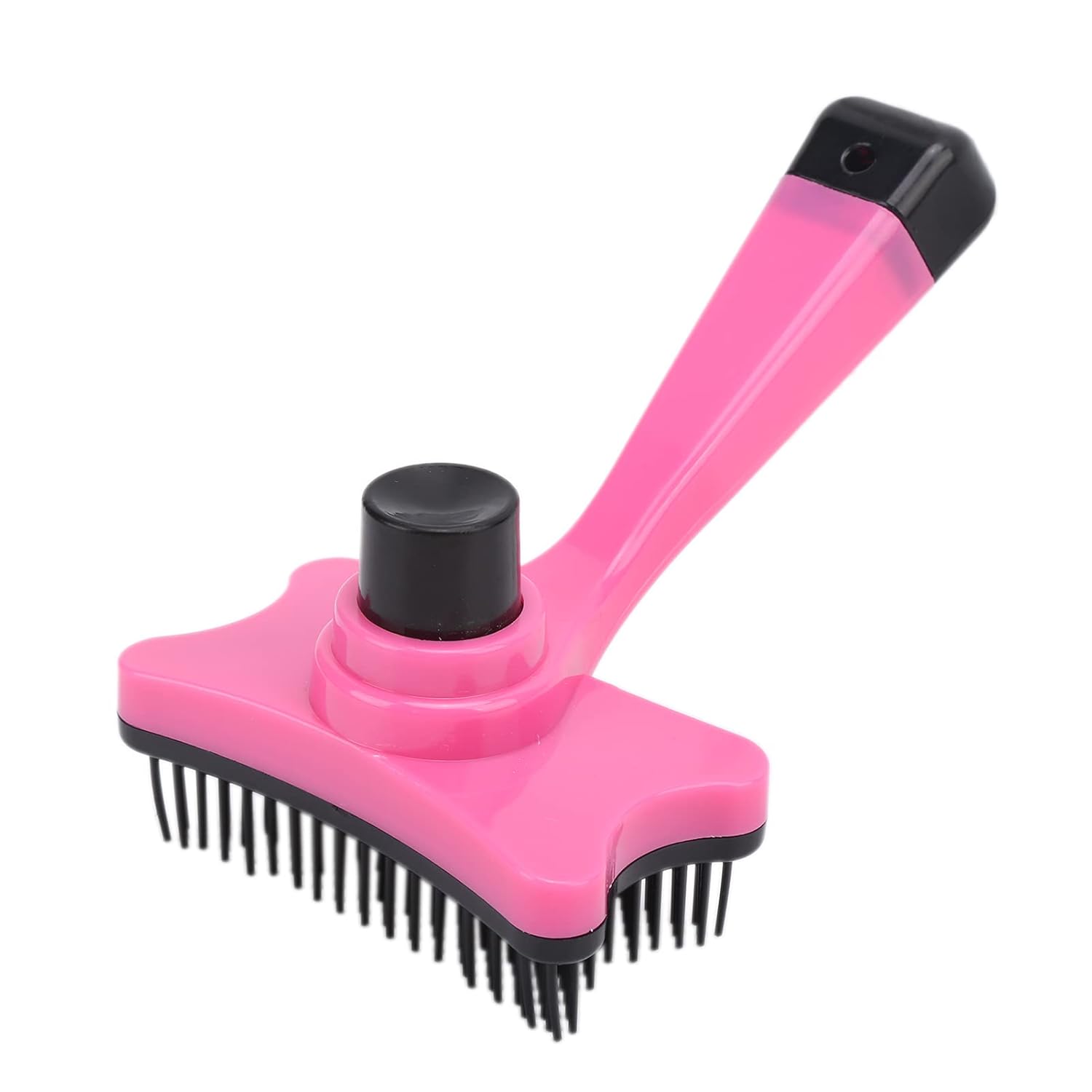 Cat Brush, Kitten Brush Dog Brush For Shedding Self Cleaning Slicker Brush Pet Grooming Tool with Button For Long or Short Pet Hair Cleaner, Removes and Loose Fur (Rose