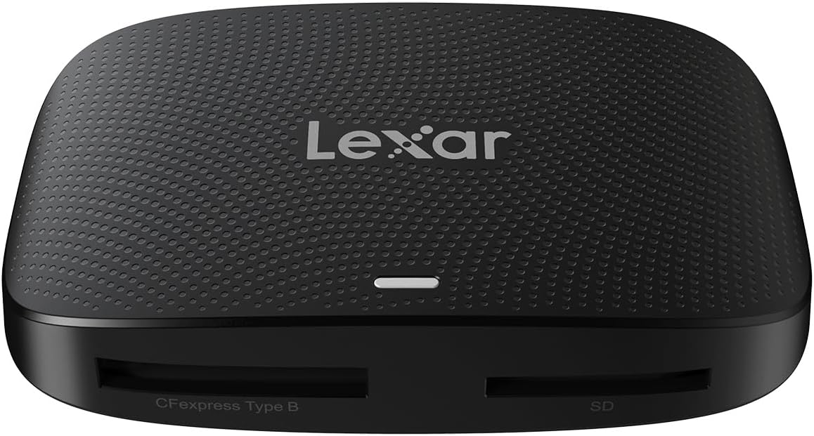 Lexar Professional CFexpress Type B / SD USB 3.2 Gen 2 Reader, Transfer Speeds Up To 10Gbps, Designed for CFexpress Type B and SD Cards (LRW520U-RNBNG)